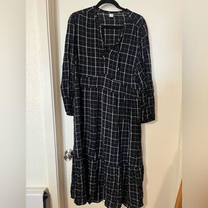 Black and White Checkered Dress